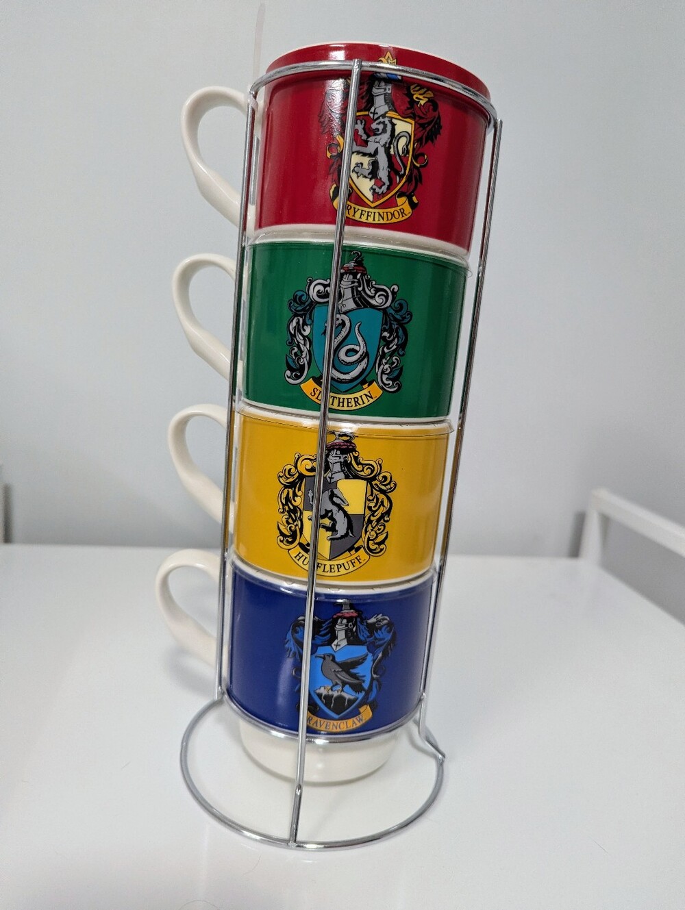 Harry Potter Hogwarts House Mug Set with Stand – NWOT